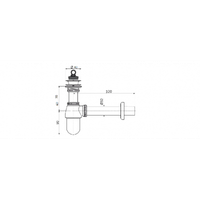 Сифон для умывальника CeramaLux арт-C056 — фото 3, Сифоны для раковины