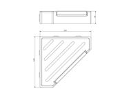 Товар: AQ4976MB угловая полка для душа со стеклоочистителем, матовый черный - фото 13 AQ4976MB угловая полка для душа со стеклоочистителем, матовый черный — фото 13, Полки для ванной и душа
