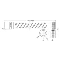 Шланг душевой двухзагибный растяжной от 1,5 до 2 м, стальной, хром. LEMARK арт-LE8032S — фото 2, Душевые шланги