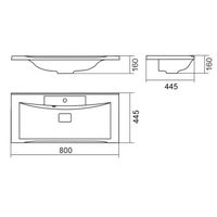 Тумба напольная с умывальником OLIVIA 80 /3 ящ/ AQUA DE MARCO 5080COLI/F/3 — фото 13, Тумбы с раковиной
