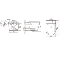 Комплект 3в1 IBERICA BLANCA инсталляция SILENCIO MINI, унитаз BURGOS ALTO белый, кнопка смыва INOX-S золото матовое (IB.001M.BRA.234.1603) — фото 13, Комплекты унитаз + инсталляция