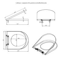 Сиденье с крышкой для унитаза антивандальное арт-СсКдУА — фото 4, Сиденья для унитаза