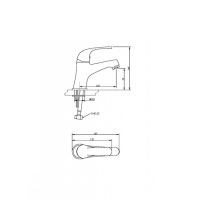 Смеситель для раковины Bravat FIT F1135188CP-RUS, хром — фото 2, Смесители для раковины