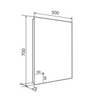 Зеркало с LED-подсветкой SIRIUS (50*70) /AQUA DE MARCO SIR50/70 — фото 11, Зеркала в ванную комнату