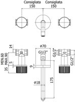 Смеситель для раковины Paffoni Jo JO003NO (с внутренней частью) — фото 2, Смесители для раковины