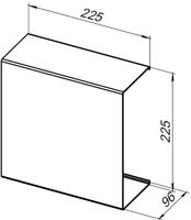 Полка Aquanet Магнум 22,5x22,5 белая, квадрат 00302235 — фото 6, Полки для ванной и душа