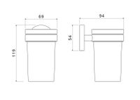 Товар: AQ4104BG ЕВРОПА стакан с держателем, шлиф. золото - фото 5 AQ4104BG ЕВРОПА стакан с держателем, шлиф. золото — фото 5, Стаканы для зубных щеток