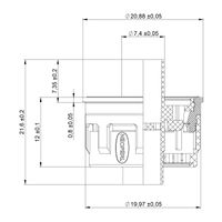 Вставка для аэратора NEOPERL на две воды М22, хром. LEMARK арт-NP12302A — фото 2, Комплектующие для смесителей