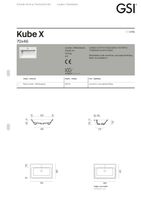 раковина встраиваемая сверху KUBE X 70x46 белый арт-9437111 — фото 4, Раковины встраиваемые сверху