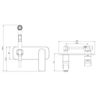 Allegro Смеситель для биде, гигиен.душ на стену держ.на теле, р/ОД, хром/белый, LM, арт-LM5919CW — фото 2, Гигиенические души