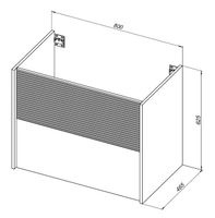 Тумба с раковиной Aquanet Вита 80 цв. белый матовый арт-00339162 — фото 3, Тумбы с раковиной