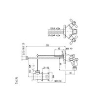 Смеситель Morava для биде с донным клапаном пласт, арт-MK145.5KZ — фото 2, Смесители для биде