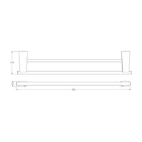 Полотенцедержатель BELZ , хром арт-B91109 — фото 2, Полотенцедержатели