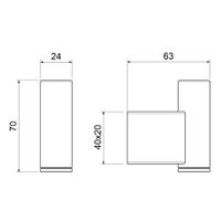 Товар: Крючок Timo Luiro 18511/03 черный - фото 2 Крючок Timo Luiro 18511/03 черный — фото 2, Крючки для полотенец