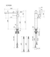 Товар: Смеситель для раковины высокий SANCOS Linn, вороненая сталь, арт. SC9020GG - фото 5 Смеситель для раковины высокий SANCOS Linn, вороненая сталь, арт. SC9020GG — фото 5, Смесители для раковины
