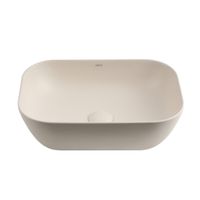 Раковина накладная ABBER Rechteck светло-бежевая матовая арт-AC2200MBE — фото 2, Раковины накладные