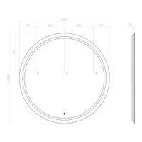 Зеркало с подсветкой VIGO Holly Classic 1000 арт-z.HOL.100.CLASSIC — фото 9, Зеркала в ванную комнату