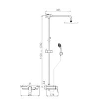 Смеситель Murray для душа , MU182.5/5 — фото 2, Смеситель для душа
