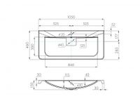 Раковина ШЕРИЛЛ 105, белая арт-1A71323KSH010 — фото 3, Раковины встраиваемые сверху