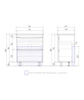 Тумба под раковину VIGO Grani 75 напольная дуб золотой (tn.GRI.OSK.75.2Y дуб золотой) — фото 8, Тумбы под раковину