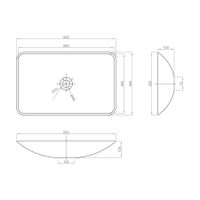 Раковина Stelvio Quattro округлая, белый матовый, MonteBianco арт-12205 — фото 4, Раковины накладные