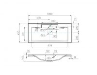 Раковина ПРЕМЬЕР М 100, белая арт-1A70473KPR010 — фото 3, Раковины встраиваемые сверху
