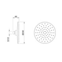 Душевой комплект BERGES NARDIS 3R, поворотный излив, оружейная сталь арт-071009 — фото 10, Встраиваемые душевые комплекты