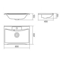 Тумба подвесная с умывальником OLIVIA 65 /1 ящ/ AQUA DE MARCO 5065COLI/H — фото 11, Тумбы с раковиной
