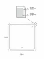 Товар: Зеркало Reflexion Blessed RF5446BL - фото 10 Зеркало Reflexion Blessed RF5446BL — фото 10, Зеркала в ванную комнату