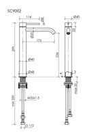 Товар: Смеситель для раковины высокий SANCOS Etna, брашированный никель, PVD покрытие, арт. SC9002BN - фото 3 Смеситель для раковины высокий SANCOS Etna, брашированный никель, PVD покрытие, арт. SC9002BN — фото 3, Смесители для раковины