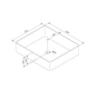 M8FWCC10500WG Func Раковина накладная, прямоугольная, 50 см, цвет белый глянец — фото 3, Раковины накладные