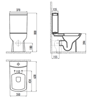 Товар: CREAVIT LARA Унитаз к стене LR360-11CB00E-0000 - фото 3 CREAVIT LARA Унитаз к стене LR360-11CB00E-0000 — фото 3, Напольные унитазы