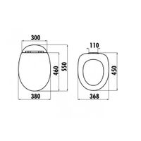 CREAVIT Крышка FOGLIA дюропласт с микролифтом (съемная) арт-KC2703.01.0000E — фото 2, Сиденья для унитаза
