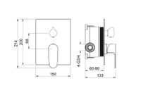 Товар: AQ1246BG ОБЕРОН смеситель для ванны 2 режима (внешняя и скрытая часть), шлиф. золото - фото 3 AQ1246BG ОБЕРОН смеситель для ванны 2 режима (внешняя и скрытая часть), шлиф. золото — фото 3, Смеситель для душа