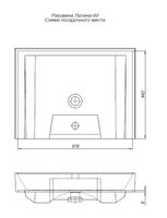 Раковина Aquanet Латина 60 арт-00242905 — фото 10, Раковины встраиваемые сверху
