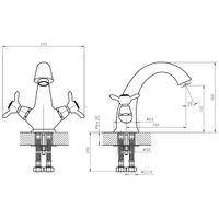 Товар: Q02 Смеситель для раковины, монолит.излив 142мм, р/ДВ, хром, ROS, Q02-61 - фото 2 Q02 Смеситель для раковины, монолит.излив 142мм, р/ДВ, хром, ROS, Q02-61 — фото 2, Смесители для раковины