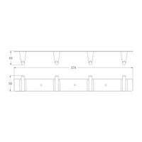 Товар: Планка с крючками BELZ , черный арт-B91415-4 - фото 2 Планка с крючками BELZ , черный арт-B91415-4 — фото 2, Крючки для полотенец