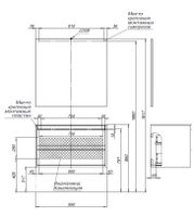 Тумба под раковину Aquanet Lino 90 Дуб Веллингтон арт-00253913 — фото 12, Тумбы под раковину