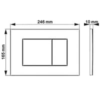 Комплект 3в1 IBERICA BLANCA инсталляция SILENCIO MINI, унитаз BURGOS ALTO белый, кнопка смыва ESTI-S золото матовое (IB.001M.BRA.234.854) — фото 14, Комплекты унитаз + инсталляция