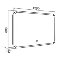 Товар: Зеркало с LED-подсветкой AMAZON MUSIC (120*80) /AQUA DE MARCO AmzMus120/80 - фото 11 Зеркало с LED-подсветкой AMAZON MUSIC (120*80) /AQUA DE MARCO AmzMus120/80 — фото 11, Зеркала в ванную комнату