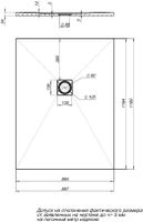 Душевой поддон Aquanet Pleasure 120x90 арт-00256323 — фото 9, Душевые поддоны из литьевого мрамора