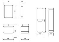 PION PLUS Нижний модуль PN0070.01.BGR + Раковина UL060-00AM00E-0000 арт-PN0070.01.BGR + UL060-00AM00E-0000 — фото 1, Тумбы с раковиной
