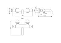 Товар: AQ1343BGM ЕВРОПА термостатический смеситель для ванны, оружейная сталь - фото 3 AQ1343BGM ЕВРОПА термостатический смеситель для ванны, оружейная сталь — фото 3, Смеситель для ванны