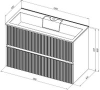 Товар: Тумба с раковиной Aquanet Джейн 100 цв.белый матовый (раковина Фортуна) 00332527 - фото 3 Тумба с раковиной Aquanet Джейн 100 цв.белый матовый (раковина Фортуна) 00332527 — фото 3, Тумбы с раковиной