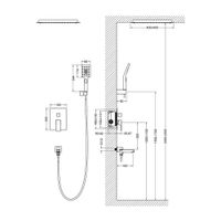 Душевая система встроенная Timo Selene белый матовый арт-SX-2039/16SM — фото 6, Встраиваемые душевые комплекты