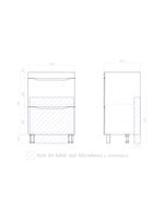 Тумба под раковину VIGO Wave 60 напольная 358 дуб золотой — фото 21, Тумбы под раковину