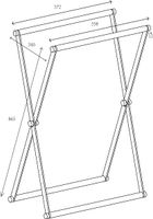 Корзина для белья Allen Brau Priority сталь/оливковый 00312048 — фото 4, Корзины для белья