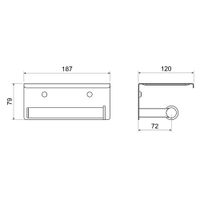Товар: Бумагодержатель с полкой для телефона Timo Luiro черный арт-18543/03 - фото 2 Бумагодержатель с полкой для телефона Timo Luiro черный арт-18543/03 — фото 2, Держатели туалетной бумаги