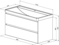 Товар: Тумба под раковину Aquanet Вега 2.0 100 бежевый 00337939 - фото 16 Тумба под раковину Aquanet Вега 2.0 100 бежевый 00337939 — фото 16, Тумбы под раковину