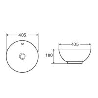 Товар: Раковина чаша D&K Matrix , белый арт-DT1390516 - фото 3 Раковина чаша D&K Matrix , белый арт-DT1390516 — фото 3, Раковины накладные